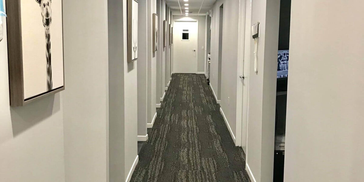 Hallway inside Queensboro Plaza Dental Care