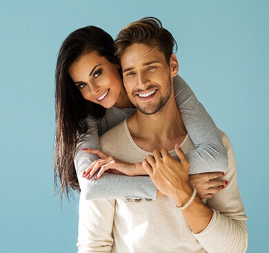 Smiling young couple