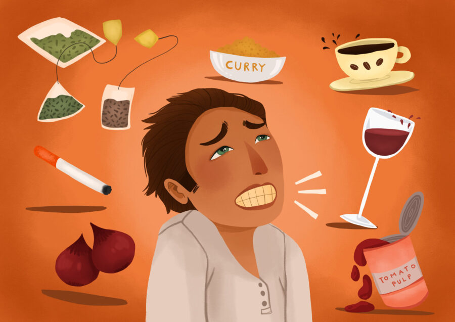 staining foods to limit in diet after teeth whitening