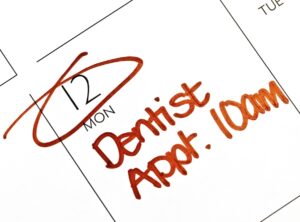 calendar for preventive dental appointment
